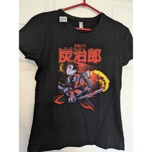 Demon Slayer Tanjiro Kamado Women's Ladies Top T-Shirt Size S Black